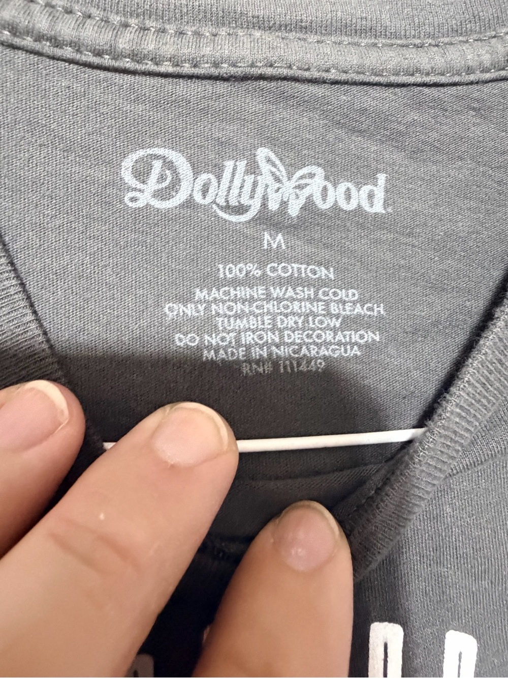 Have a Holly Dolly Christmas Dark Gray Graphic Tee - Picture 3 of 4